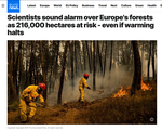 Increased disturbances in European and Alpine forests under climate change [Media coverage]