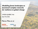 Modelling forest landscapes as functional complex networks for resilience to global change
